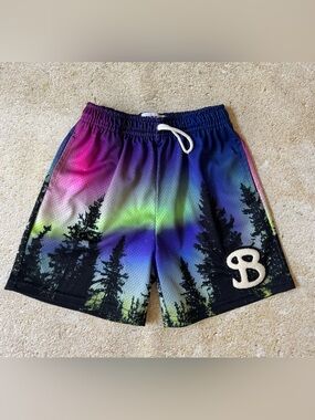 Bucketsquad BKTSQD Aurora Mesh Basketball Shorts YXL 9-10